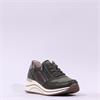 Remonte Lace Wedge Trainer With Side Zip - Forest Green